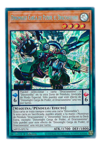 Yugi-oh! Dinomight Powerload The Dracoslayer Mp23-en174 Secr