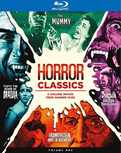 Blu-ray Horror Classics Volume 1 / Incluye 4 Hammer Films