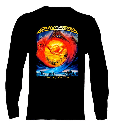 Polera Manga Larga Gamma Ray - Ver 06 - Land Of The Free