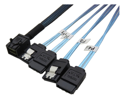 Cable Interno Hd Sas Sff-8643 A 4xsata Para Disco Duro H