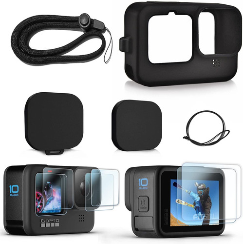 Kit De Accesorios De Proteccion Para Gopro Hero 10/9 - Negro