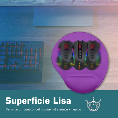 Mouse Pad Ergonómico Base, Alfombrilla De Ratón Con Soporte