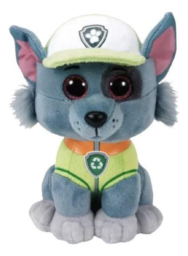 Beanie Boos Pelúcia Patrulha Canina Ty Rocky 15 Cm