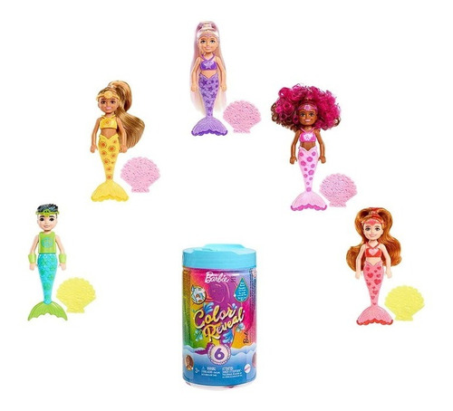 Barbie Color Reveal Sirena Pequeña Mattel Original