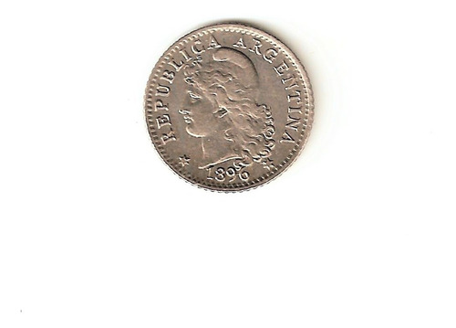 Monedas Argentinas 5 Centavos 1896 Normal Casi Sin Circular
