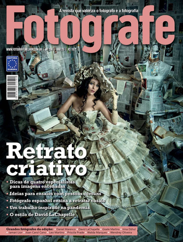 Revista Fotografe Melhor 296, de a Europa. Editora Europa Ltda., capa mole em português, 2021