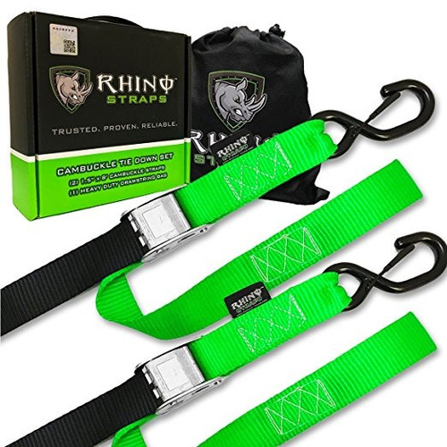 Rhino Ee.uu. Motocicleta Correas De Sujeción (2 Pack) Labora