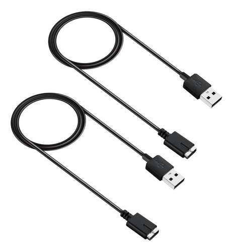 2 Cable De Datos Carga Segura Usb 1m Para Watch , Color