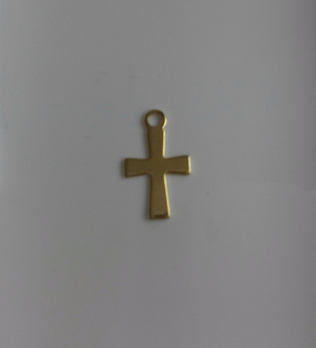 Dije Cruz 1,2cm De Oro Laminado Para Bisuteria