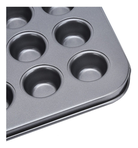 Mini Molde Redondo Antiadherente Para Hornear Cupcakes De 48