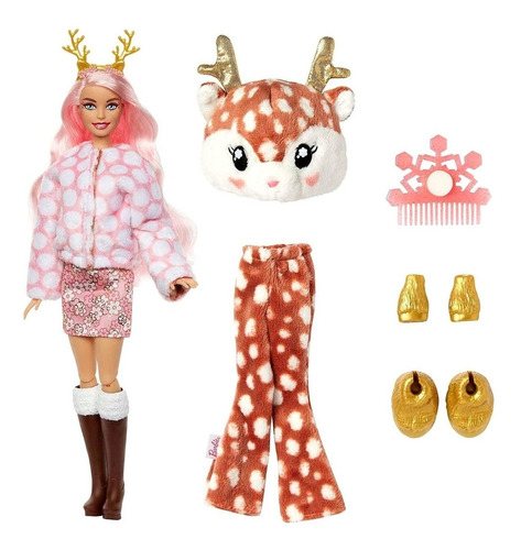 Barbie Cutie Reveal Muñeca Ciervo Mattel HJL61