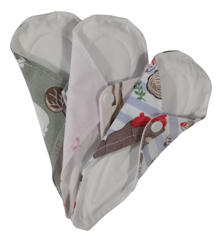 Protectores Diarios De Tela Less X 3u Reutilizables