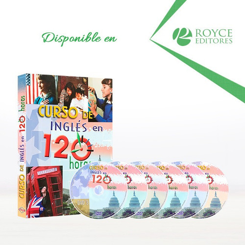 Curso De Inglés En 120 Horas Con 3 Cd-roms Y 3 Dvds
