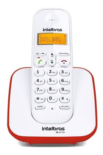 Telefone Sem Fio Digital Ts 3110 Branco Intelbras