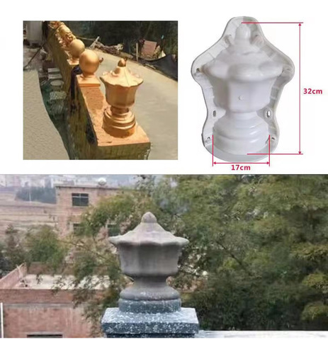 Coluna Romana Balaustrada Modelo De 9 Lanterna Encurralada