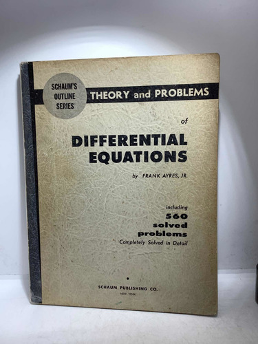 Ecuaciones Diferenciales - En Ingles - Frank Ayres - Shaum -