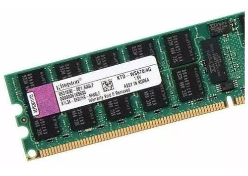 Kingston Ktd-ws670/4g Ecc 4gb Dell Poweredge1800, 2800, 2850