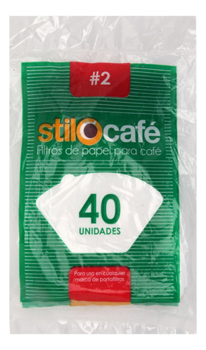 Filtro De Papel Para Café No.2 X 40 Und -f10002