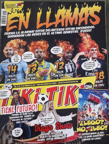 Lote X 3 Revistas ** Tiki Tiki ** Deporte Futboll Año 5