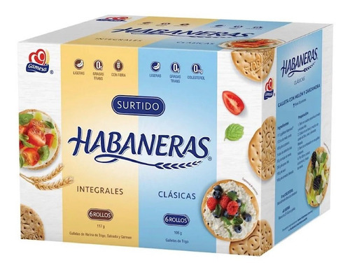 Habaneras Gamesa Surt Clásicas E Integrales 12 Pzs (2 Cajas