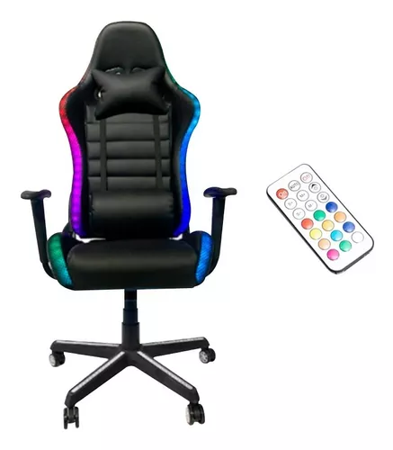 Silla Sillon Gamer Oficina Ergonomica Escritorio Pc Rgb !