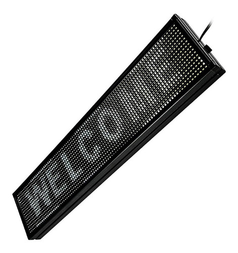 Letrero Luminoso Led Texto Programable Blanco 68x20 Cm