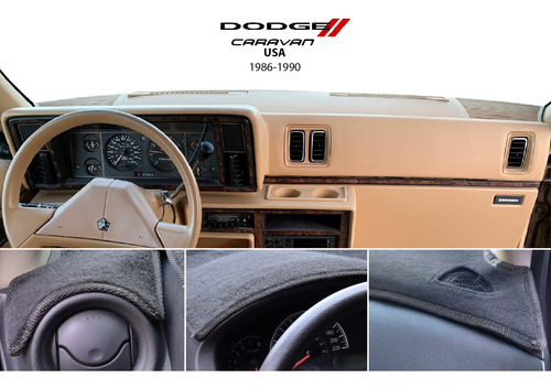 Cubretablero Bordado Dodge Caravan Usa 1986 / 1990.
