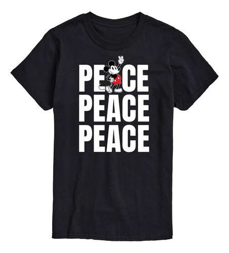 Playera Peace-mickey, Camiseta Amistad Disney