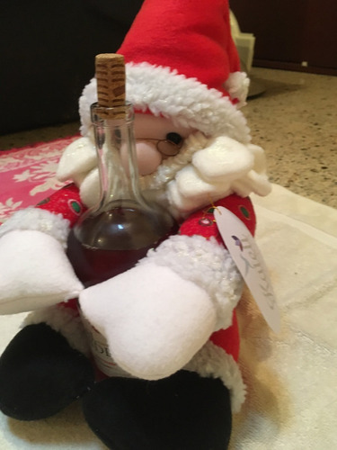 Hermoso Muñeco Santa Claus Adorno Navidad Abraza Botellas