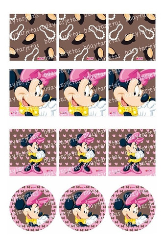 Kit Imprimible Personalizado Nena/e Cumpleaños Fiesta Minnie