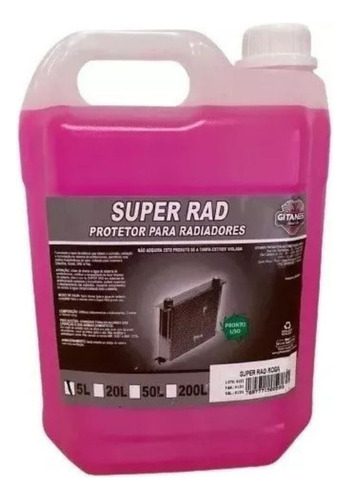 Aditivo Protetor Super Rad Orgânico Rosa Gitanes 5l