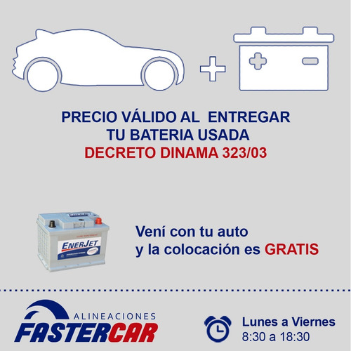 Imagen 2 de 2 de Batería Enerjet 100 Amp 12v / 18 Meses De Garantía. Nuevas.