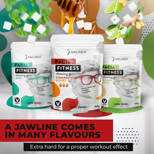 Chicle Jawliner Fitness (pack 2 Meses) Chicle Jawline ...