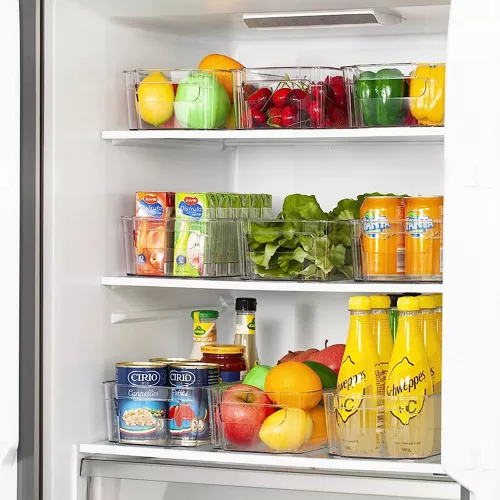 8 Recipientes Organizadores Para Refrigerador