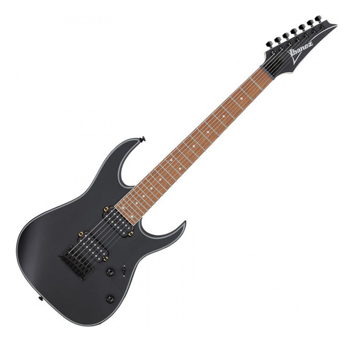 Guitarra Ibanez 7 Cordas Rg7421ex Rg 7421 Ex Bkf Cor Black Flat Material Do Diapasão Jatobá Orientação Da Mão Destro