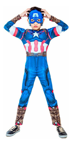 Disfraz Capitan America Infantil, Niños Cosplay Ropa