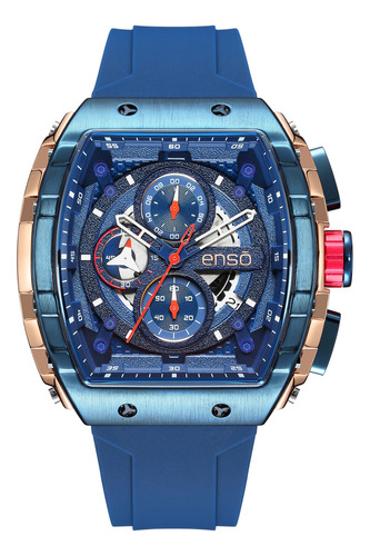 Reloj De Pulsera Enso Para Caballero Ew1063g3 Azul