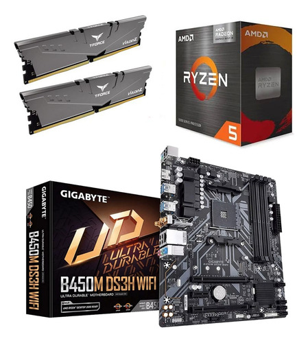 Combo Amd Ryzen 5 5600g + Tm Asus Prime B450m-a Ii + Ram 8gb