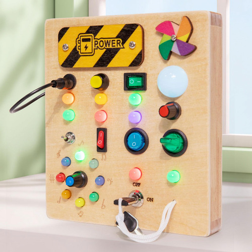 Interruptor De Luzes, Placa Ocupada, Brinquedo Montessori,