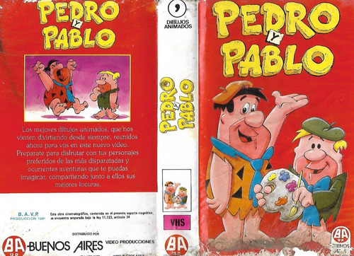 Pedro Y Pablo Vhs Original Buenos Aires Picapiedras