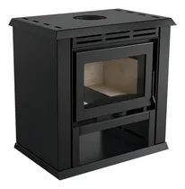 Comprar Estufa, Calefactor A Leña De Alto Rendimiento - Liv Monarch Medio, Hasta 116m2 - Sistema De Doble Combustión, Ecológico Y Seguro - Diseño Apaisado, Color Grafito