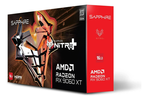 Placa De Vídeo Sapphire Rx 9060 Xt Nitro+ Oc 16gb Gddr6 128b