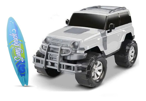 Carrinho Jipe Jeep Render Force Surf- 32cm- C/ Prancha- Roma