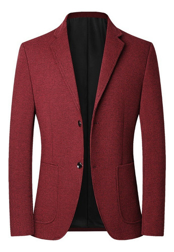 Saco Blazer Hombre Moda Formal Confort Slim Fit Dos Botón C