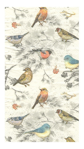Imagen 4 de 5 de Servilletas Decoupage Pajaros Acuarelados Laura Craft