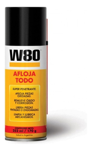 Aceite Lubricante W80 Afloja Todo - Remueve Óxido Penetrante