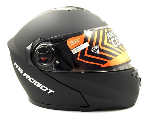 Imagen 3 de 8 de Cascos Moto Rebatible Con Lentes Negro Hawk - Gkmotos.uy