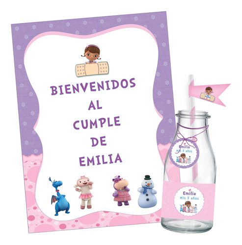 Kit Imprimible Doctora Juguetes Decoración + Candybar