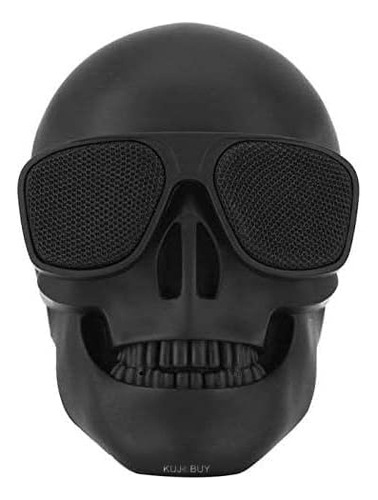 Altavoz Portátil En Forma De Cabeza Inalámbrico Bluetooth 4. Color Negro (black Skull) 110v