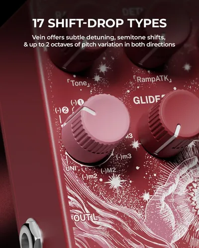 Pedal De Guitarra Pitch Shifter Klowra Vein Com Modo 17 Pitc